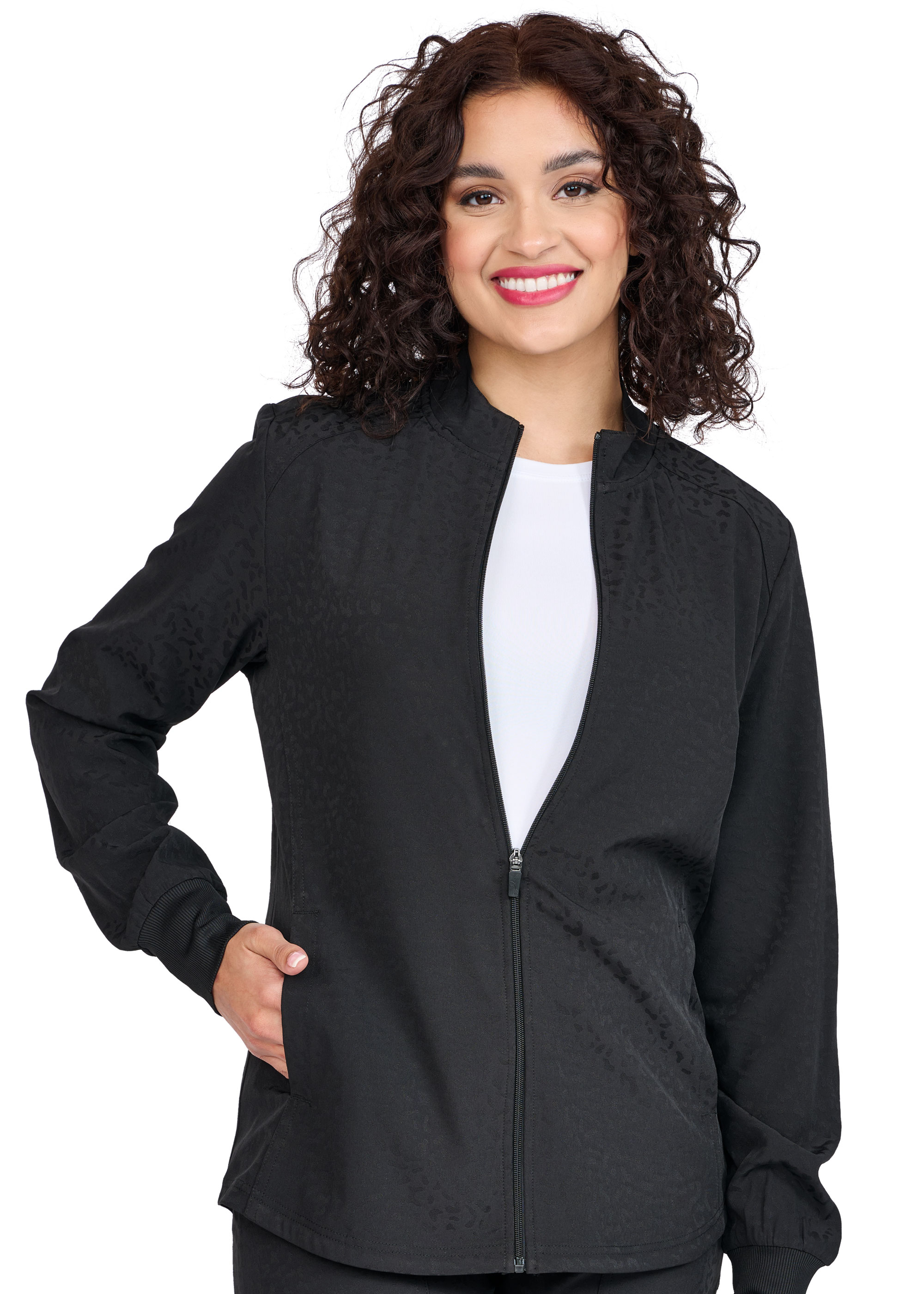 Women  Layer  2039  Cheetah Warm-Up Jacket