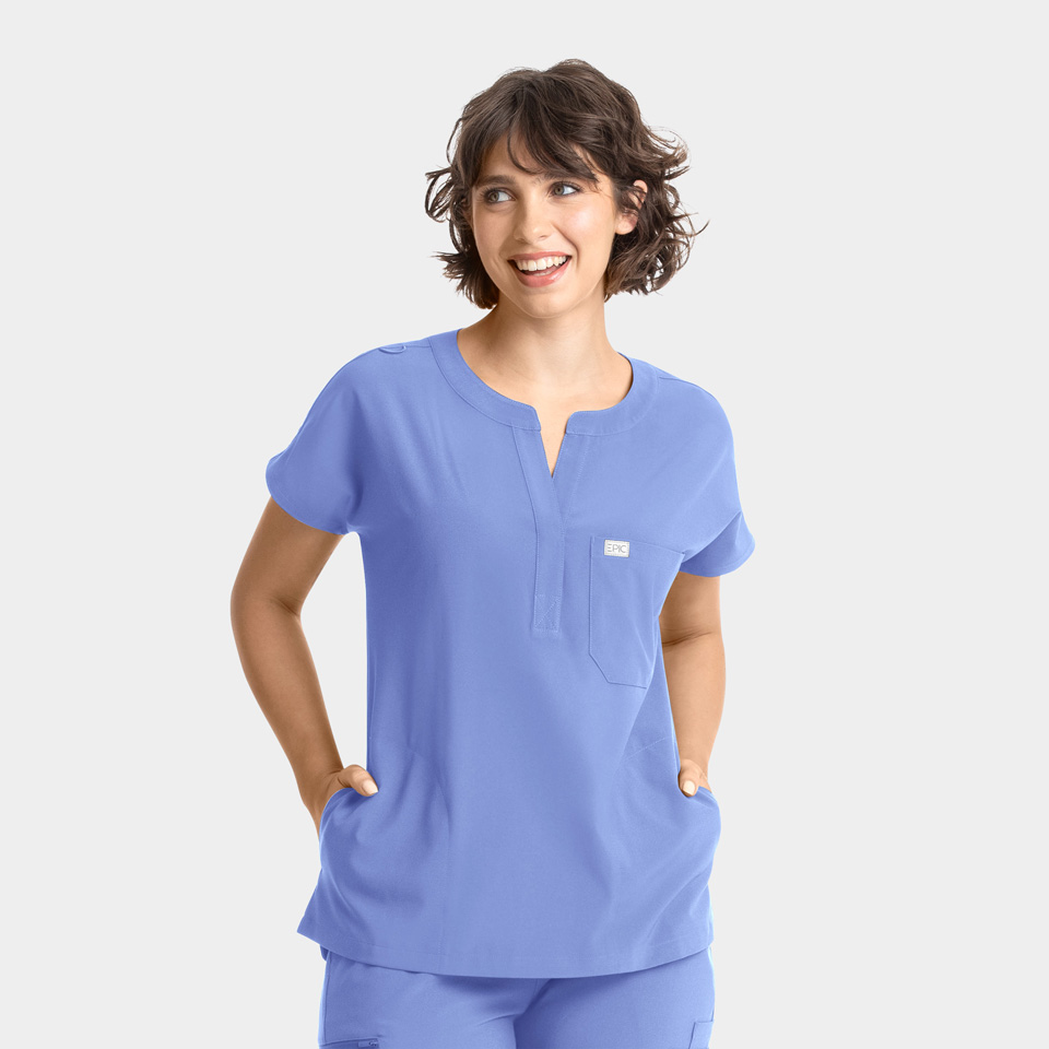 Women  Tops  4804  Womens Dolman 3 Pocket Top