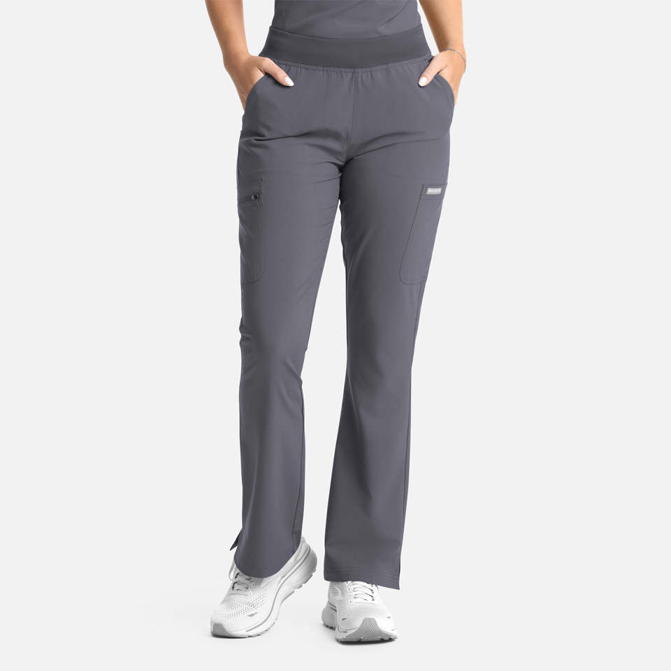 Women Pants  5093P  Womens Full Elastic Band Flare Leg Pant Garment Type Petite