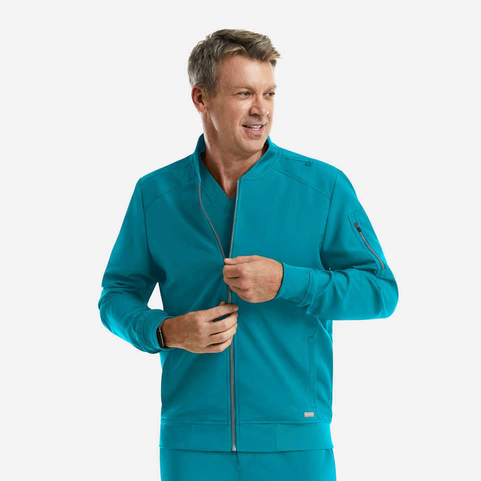 Men  Jacket  5861  Mens Full Zip Bomber Jacket