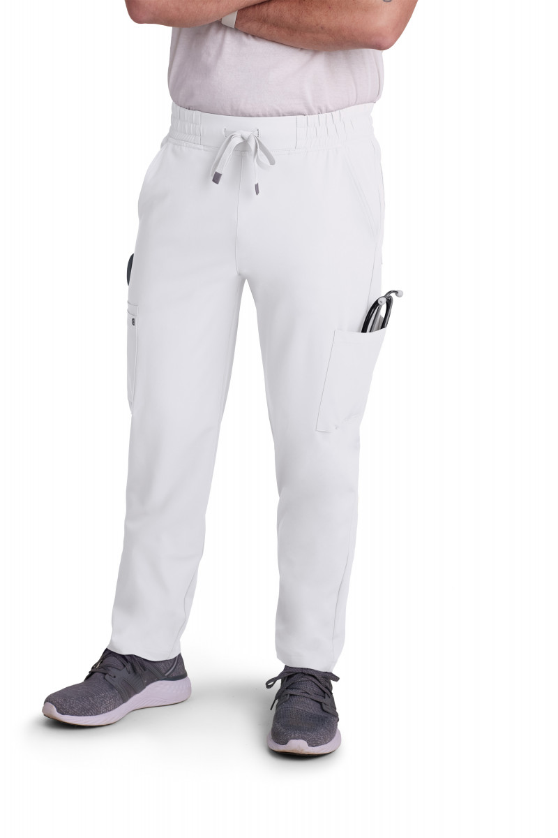 Men  Pant  C601R  Neuro Cargo Pant White