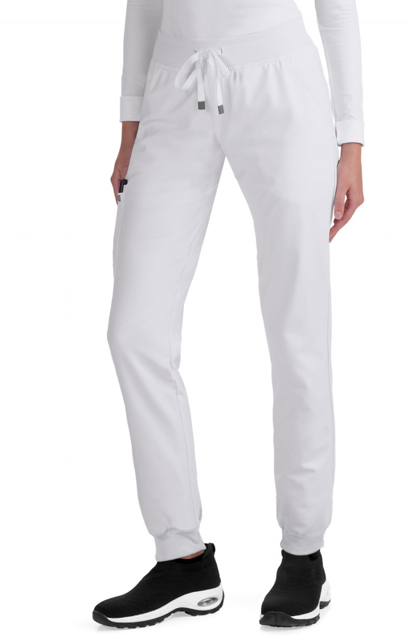 Women  Pant  C700R  Pulse Jogger White